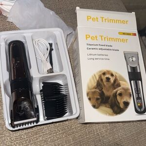 Pet Trimmer with Titanium and Ceramic Blades